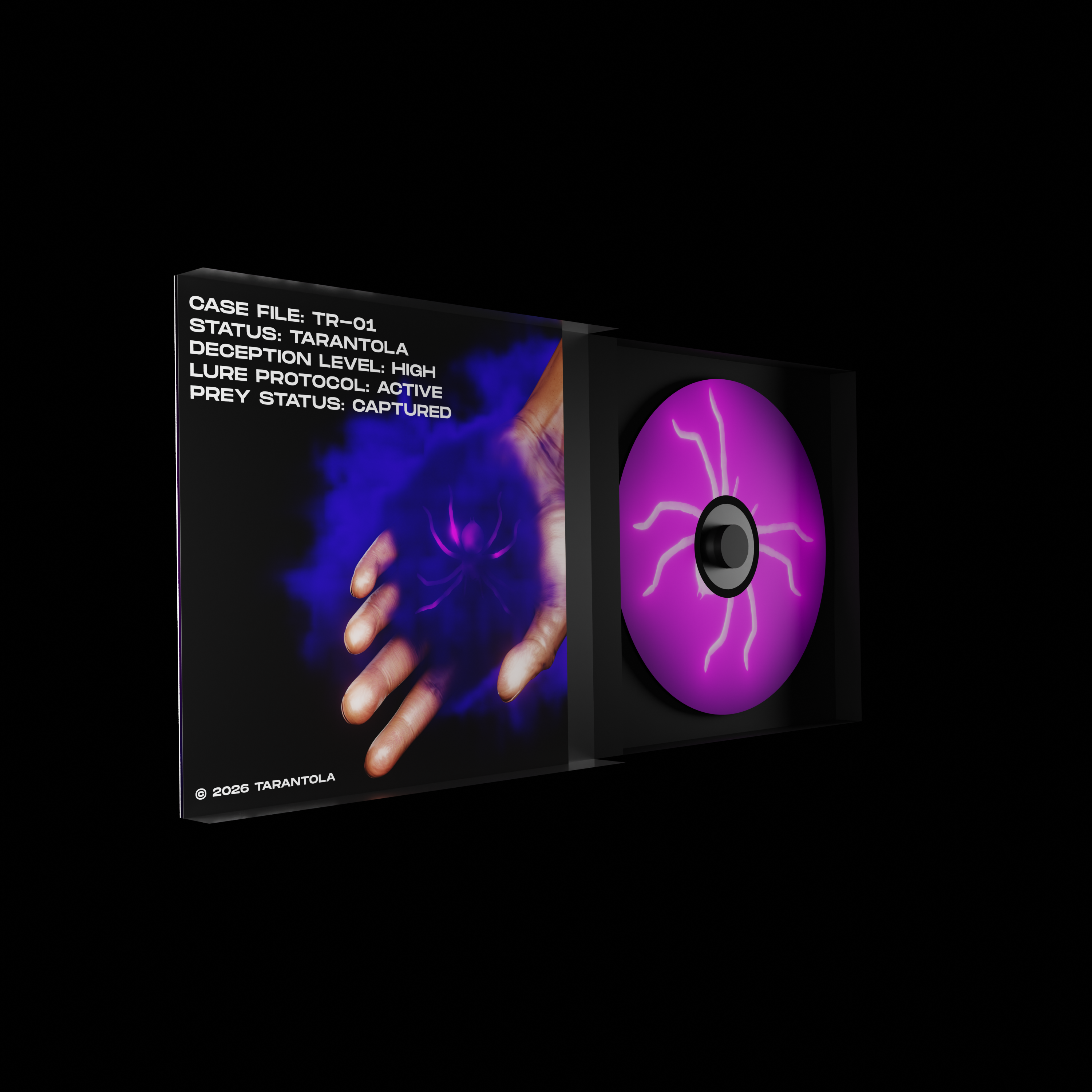 Cover 3D con vinile per release musicale